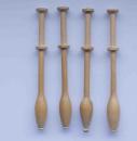 Flandrische Klöppel ca 10,2 cm lang helles Holz