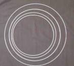 Set 4 weiße Metallringe - verschiedene Größen