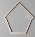 Holzrahmen "Haus" ca 20,8 cm hoch