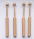 Set 4 Klöppel ca 12,5 cm lang