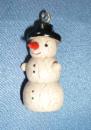 Klöppeleinhänger Schneemann natur